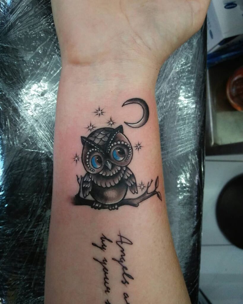 Alluring Owl Tattoo Design