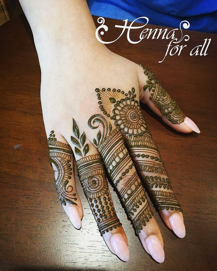 Arabic Mehndi Design For The Fingers