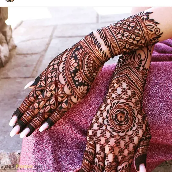 Beautiful Arabic Bridal Mehndi