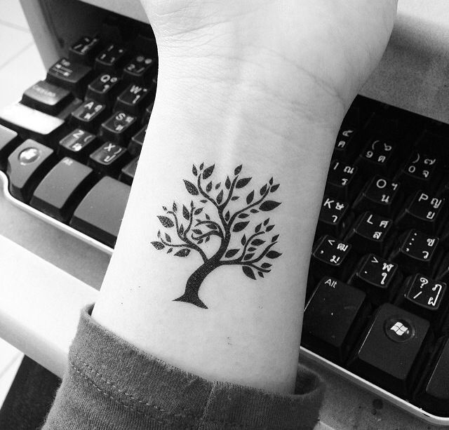 Miniature Nature Tree Tattoo Designs