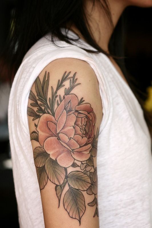 Pretty Peony Tattoo