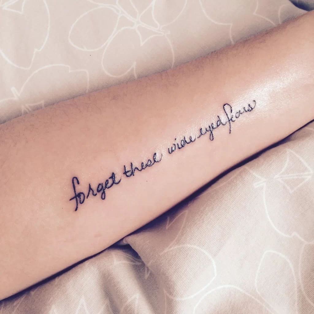 Quotation Tattoo Design