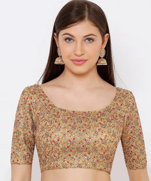 The Bedazzled Golden Blouse