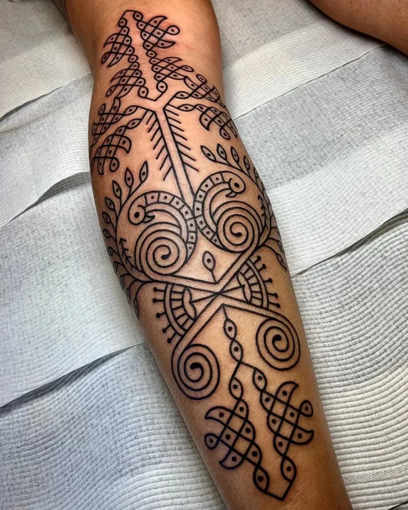 The Tribal Kolam Tattoo