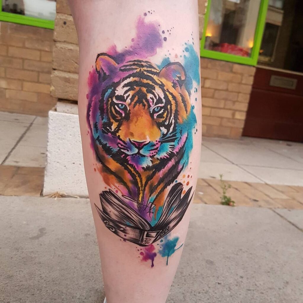 Tiger Tattoo in Watercolors