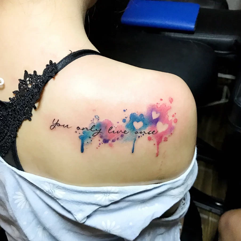 Watercolours splash Tattoo for All